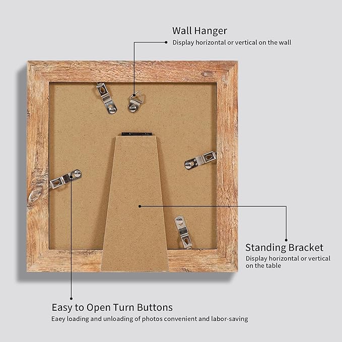 6x6 Picture Frame Set of 4 - Image 5