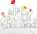 Bud Vases in Bulk 24, Small Glass Vase by PHUNTTEK