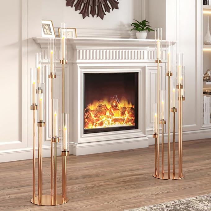 46.5'' Floor Candelabra 7 Arms Floor Candle Holders - Image 7
