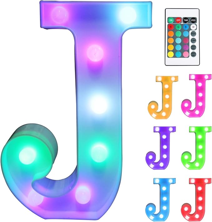 Pooqla Colorful LED Marquee Lights by Pooqla