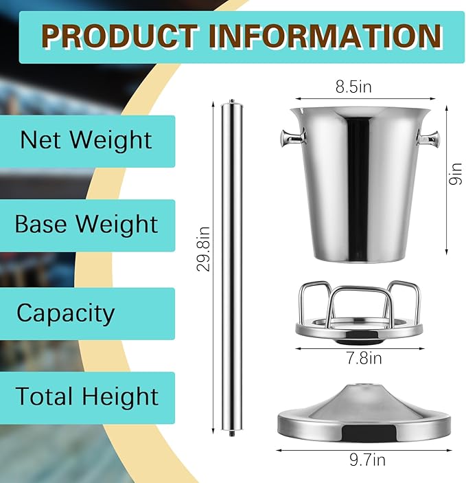Lallisa 2 Pieces Wine Ice Bucket - Image 2