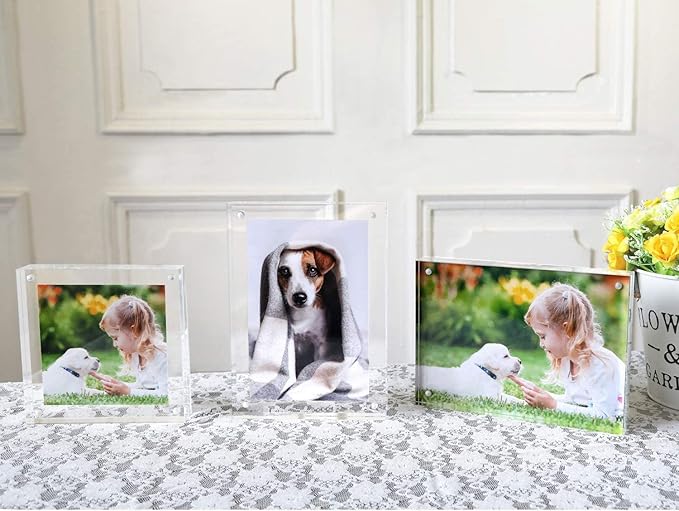 Magicool Premium Acrylic Photo Frame- Magnet Photo Frame -Double Sied Thick - Image 4