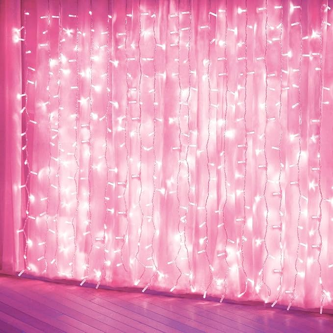 Curtain Lights, Teen Girls' Room, Wall and Valentines Day Decor by AMADECOHOME