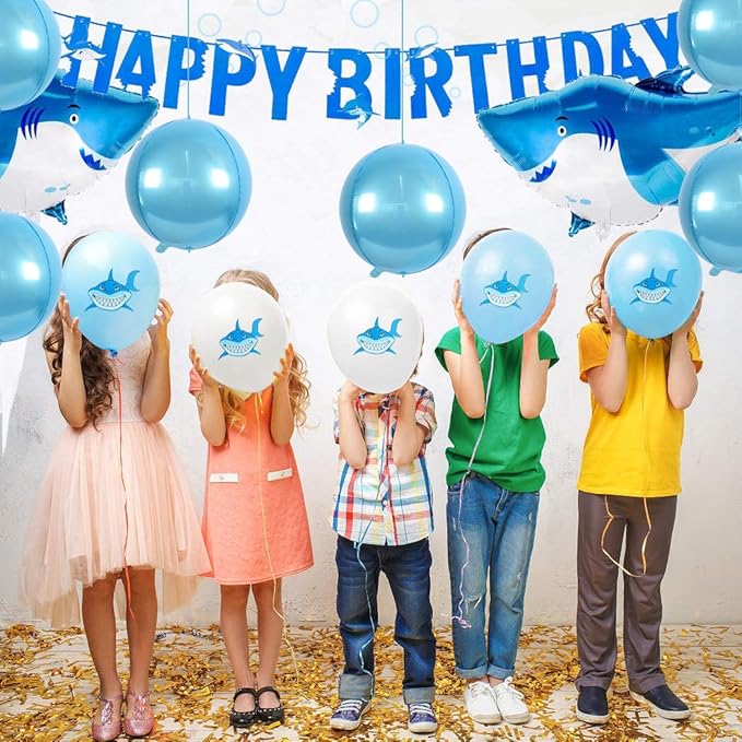10 pcs Light Blue 4D balloon, 10 inch Foil Mylar Sphere Balloon - Image 6