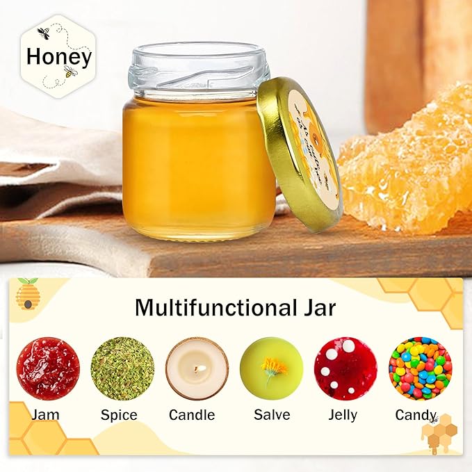 Aliggbent 126 Pack Mini Honey Jars - Image 4