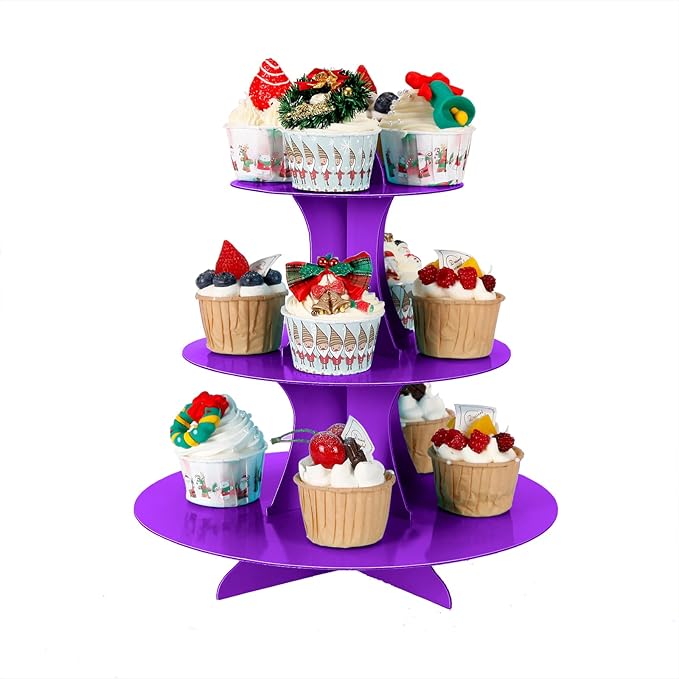 3-Tier Cupcake Stand, Cake Stand holder, Tiered DIY Cupcake Stand Tower - Image 3