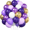 Purple and Gold Balloons by BIAPIAN