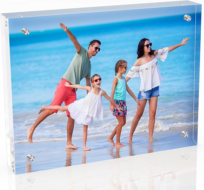 8x10 Inches Acrylic Picture Frames 1 Pack, Double Sided Magnetic Photo Frames by laapee