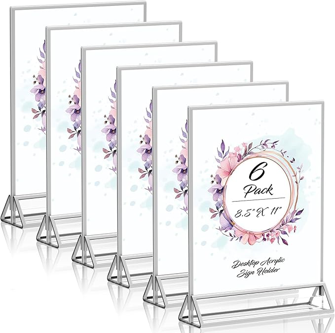 Clear Acrylic Sign Holder 8.5X11 by PPH-SisyPurchaseNow