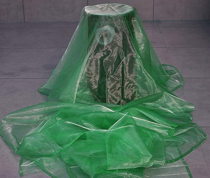 VDS Green Organza Fabric, 30 Yards Continuous, 45” Wide, Wedding Party - Image 2