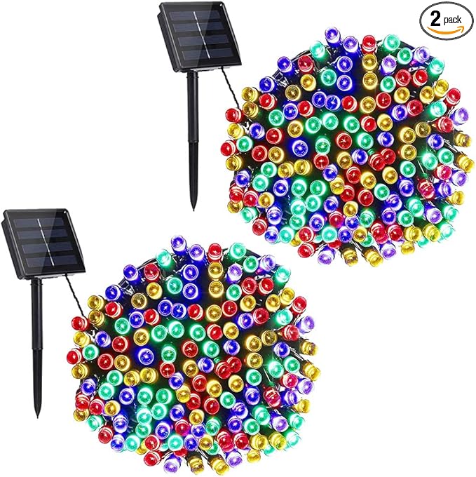 Toodour Solar Christmas Lights Outdoor, 2 Packs Total 144ft 400 LED Solar by Toodour
