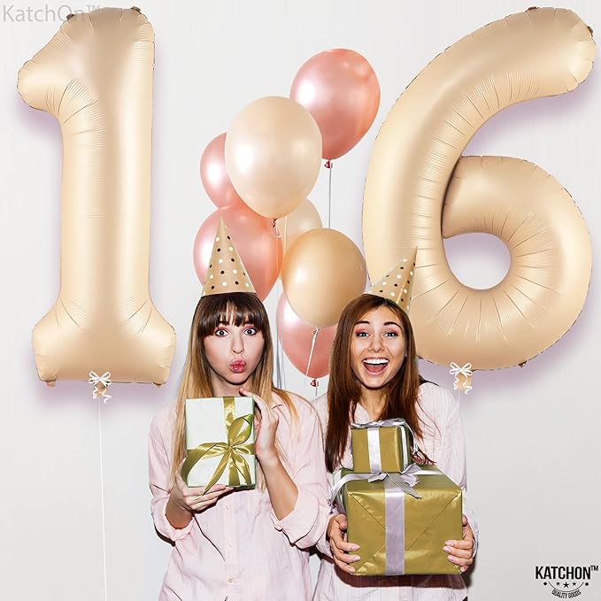 KatchOn, Giant Caramel 16 Balloon Numbers - Image 8