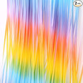 Gradient Pastel Foil Fringe Curtain by GREATRIL