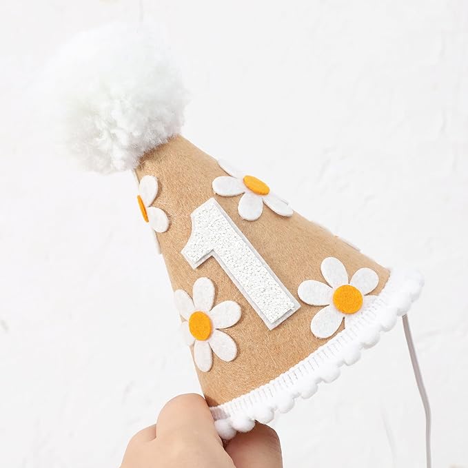 WAWUO Sweet Daisy Themed Birthday Hat - Image 9