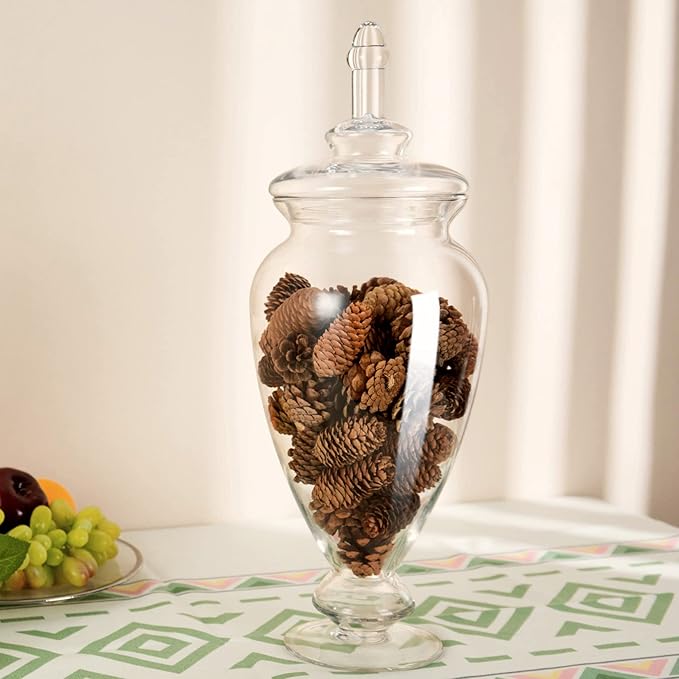 Glass Large Apothecary Jars, Decorative Wedding Candy Organizer Canisters - Image 7