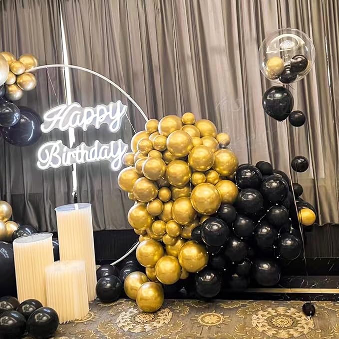 KAWKALSH 200pcs Black Balloons 5 Inch, Small Mini Latex Balloons - Image 7