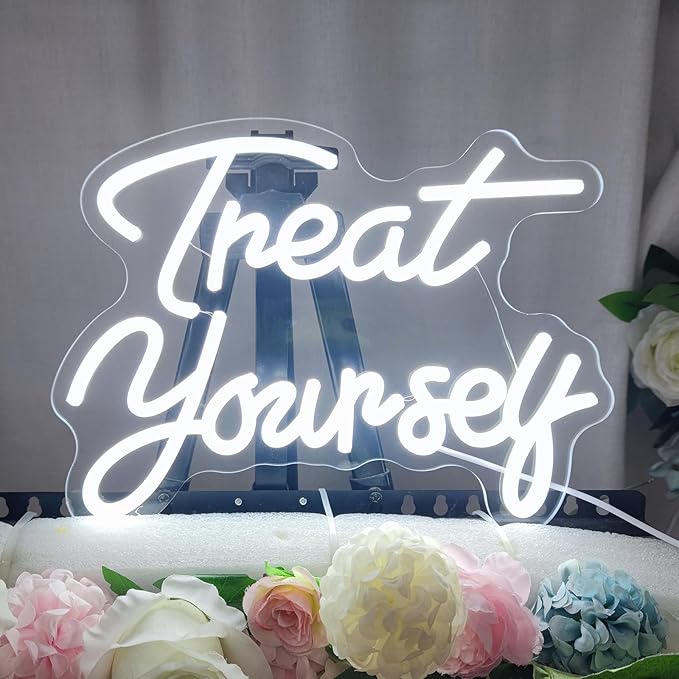 Treat Yourself Neon Sign Treat Yourself Sign - Image 3
