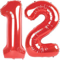 Red Number 12 Balloon by Upgesy