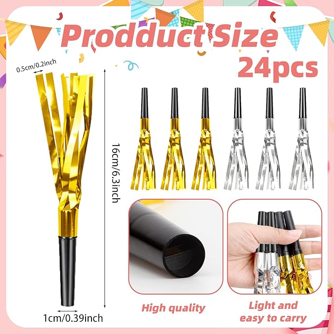 Party Blowers, Blow Horns Whistles - Image 2
