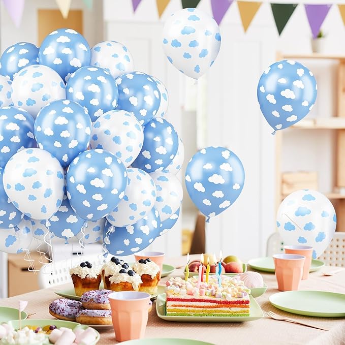 Cloud Balloons, Baby Shower, Cloud Themed Party Decorations Supplies - Image 7