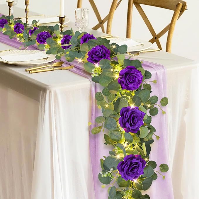 MACTING 6.6FT Flower Garland by MACTING