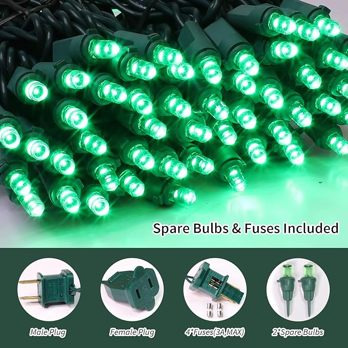 100 Count Green- String Lights - Image 2