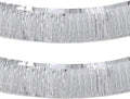 Silver Foil Fringe Garland 10FT 2packs, Metallic Foil Tinsel Fringe Banners by Acuteye