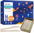 CORAL Light Brown 100% Compostable Knives by CORAL