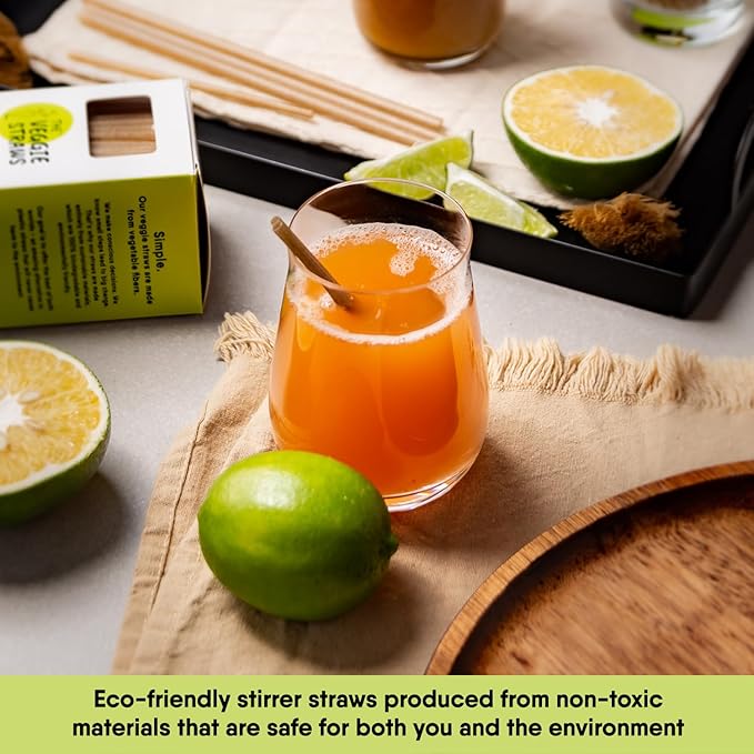 – 450 PCS of 4.75 Inches Unwrapped Biodegradable Drink Stirrers – Made of - Image 7