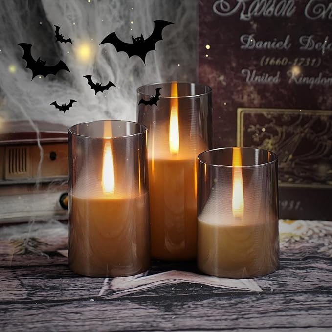 Flameless LED Candles, Upgraded Realistic Flickering Pillar Battery Operated - Image 3