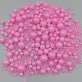 Edible Pearl Sugar Sprinkles Pink Candy Mixing Size Baking Edible Cake by Senchanting