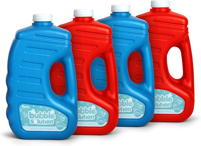 Darice Bubble Solution 4 Pack Refill by Bubble+Play