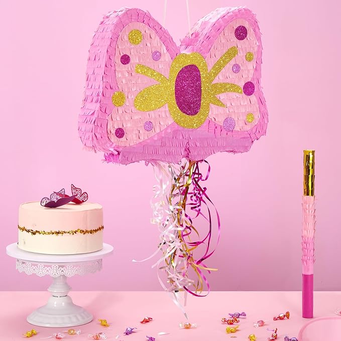 WERNNSAI Pink Bow Piñata - Image 2