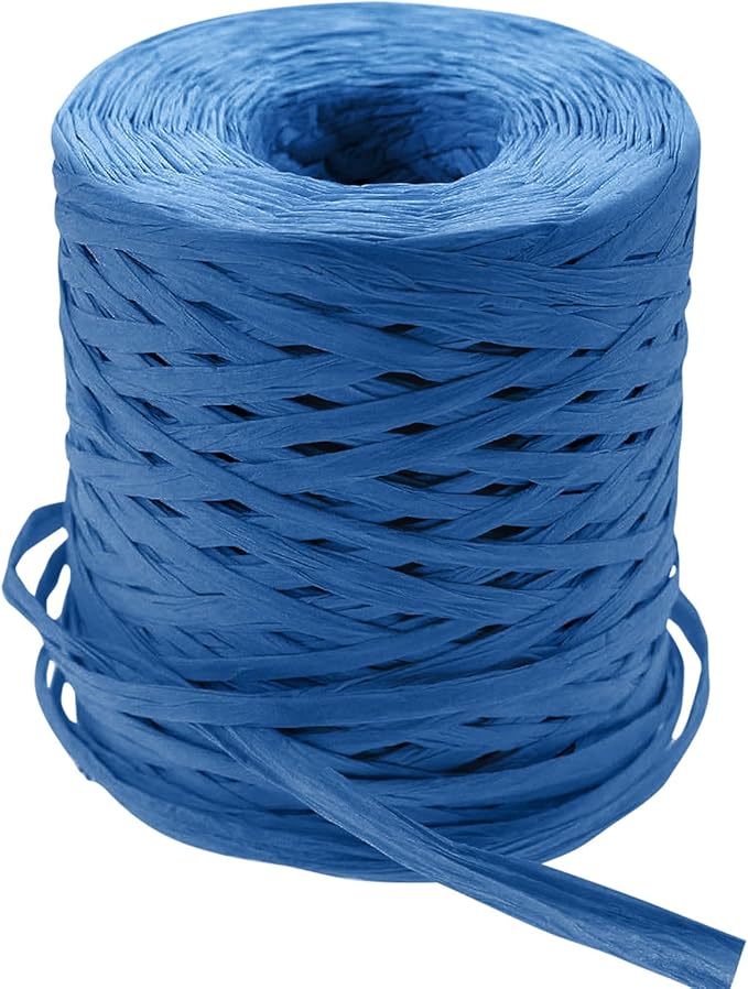Creatrill 218 Yards Raffia Paper Craft Ribbon Packing Paper Twine, 1/4 Inch by by CREATRILL