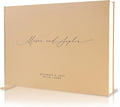 MUUJEE Personalized Guestbook in Tan by MUUJEE