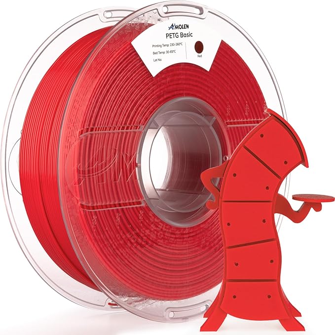 AMOLEN Rapid PETG Basic 3D Printer Filament 1.75mm +/-0.02mm, 500mm/s High by AMOLEN