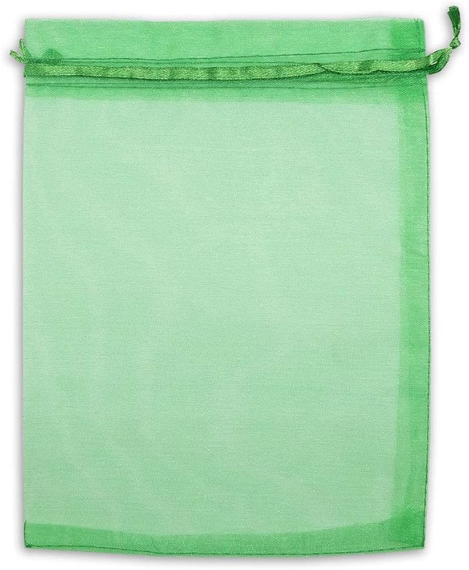 TheDisplayGuys 100-Pack 4x6 Light Green Sheer Organza Gift Bags - Image 4
