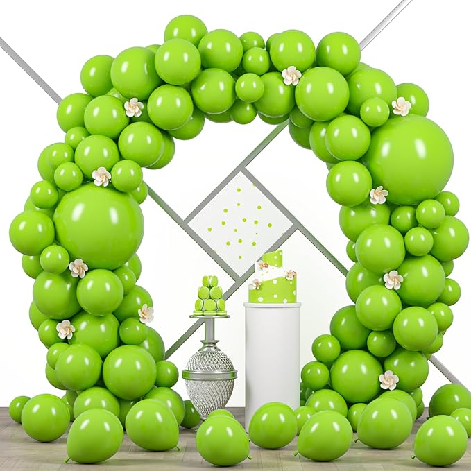 90pack Lime Green Balloons Different Size 18/12/10/5 Inch Lime Green Balloon by Voircoloria