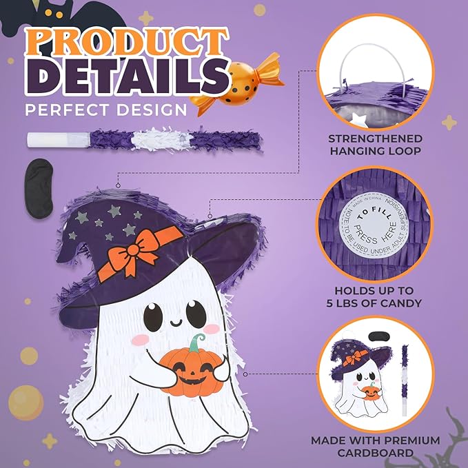 Halloween Ghost Pinatas Bundle - Image 3