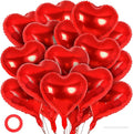 24 Pcs Red Heart Balloons, 18 inch Heart Shape Foil Balloons Love Balloon by YOTHORN