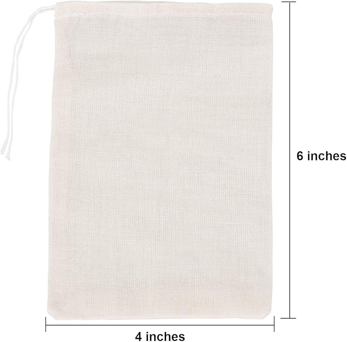Tatuo 200 Pack Muslin Bags Burlap Drawstring sachet Bags Multipurpose Canvas - Image 2