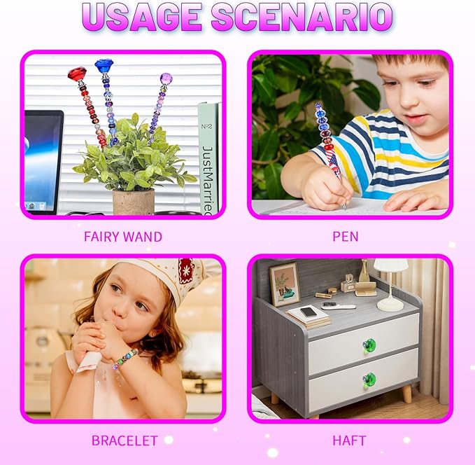 AIPRIDY 252 Pcs DIY Fairy Wand Garden Stakes Kit, Stainless Steel Stakes - Image 6