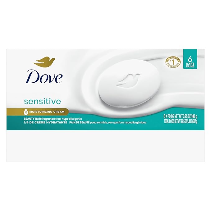 Dove Beauty Bar Soap Sensitive, 6 Bars - Image 2