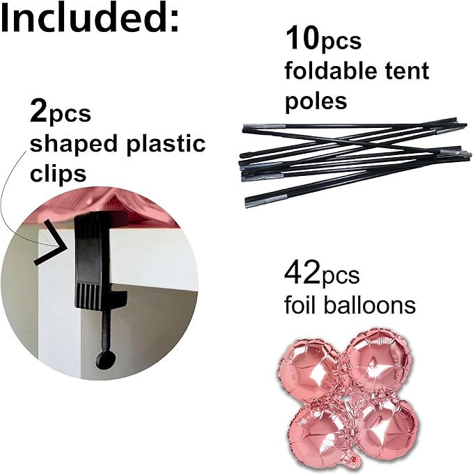 6.6FT Balloon Table Arch Kit – Adjustable Foil Balloon Arch Stand - Image 5