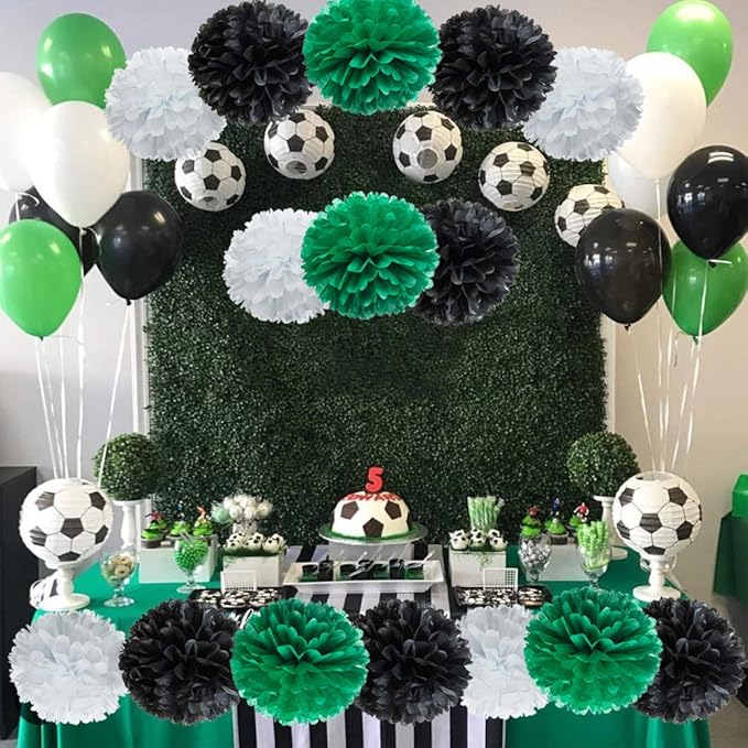 Paper Flower Tissue Pom Poms Party Supplies - Image 2