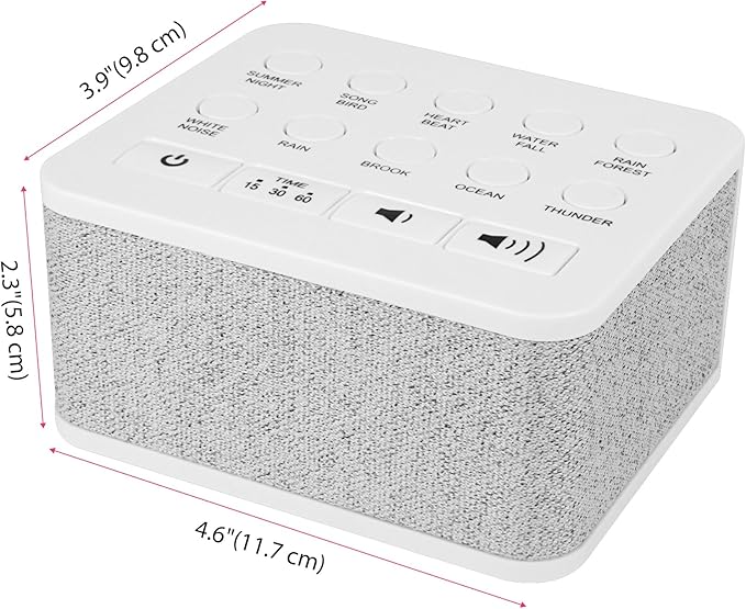 LUXSWAY Sound Machine, Volume Control & 3 Timers Setting, Memory Function Sleep - Image 7