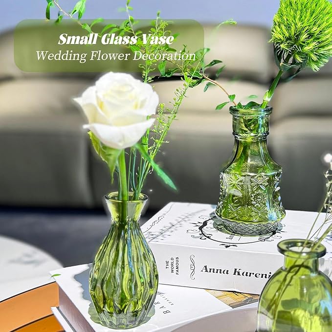 Mini Bud Vases As Wedding Centerpieces - Image 6