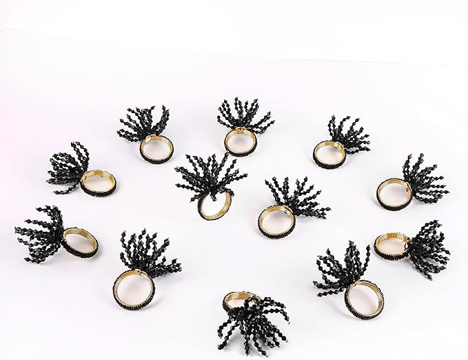 12-Pcs Decorative Napkin Rings - Image 8
