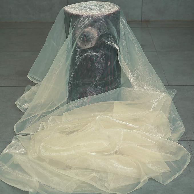 VDS Cream Organza Fabric, 20 Yards Continuous, 45” Wide, Wedding Party - Image 2