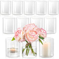 12pcs Glass Cylinder Vases for Centerpieces by Unknown